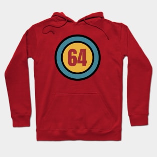 The Number 64 - sixty four - sixty fourth - 64th Hoodie